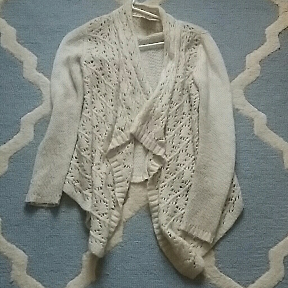 🗽 Loft wool knit open sweater